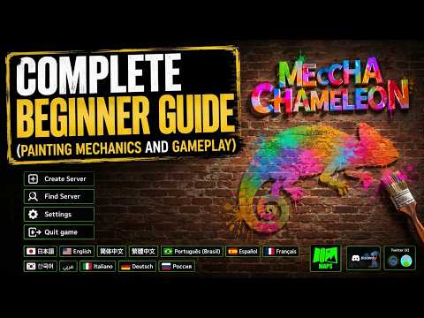 YouTube thumbnail for a MECCHA CHAMELEON complete beginner guide video